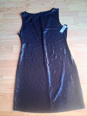 Tiana B Ladies Complete sparkle Black Dress. Sz M.